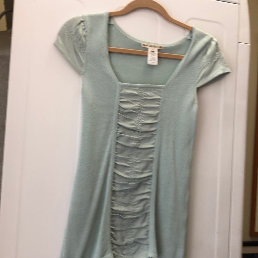 Nanette Lepope light turquoise blouse sz XS